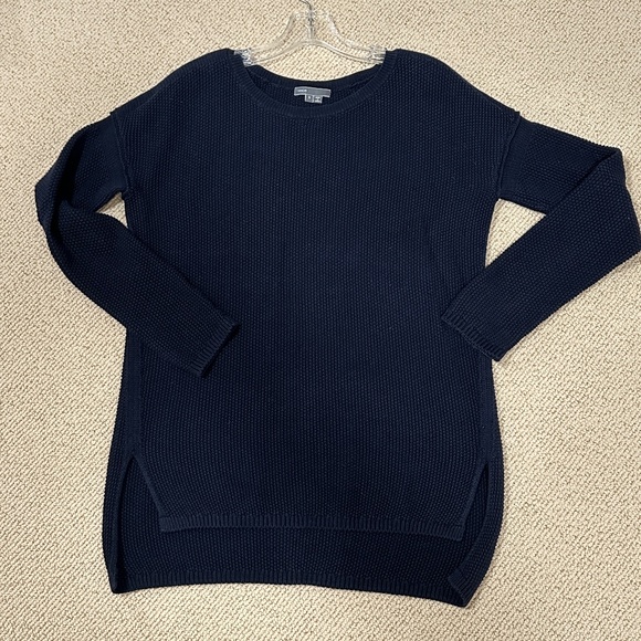 Vince Navy Blue Cotton/Cashmere Sweater (perfect for Spring!) - Picture 7 of 7